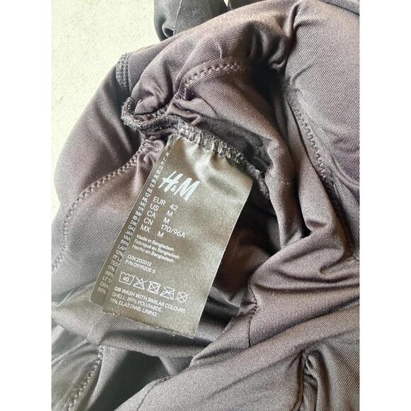 Black One-Piece H&M Ruffled Swimsuit - Picture 2 of 3